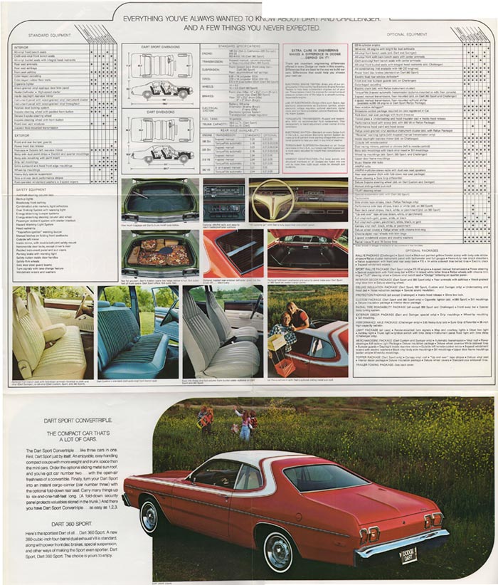 1974 Dodge Challenger and Dart brochure