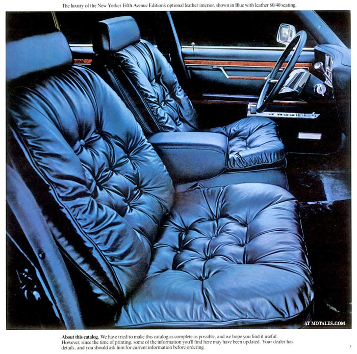 Chrysler car brochure