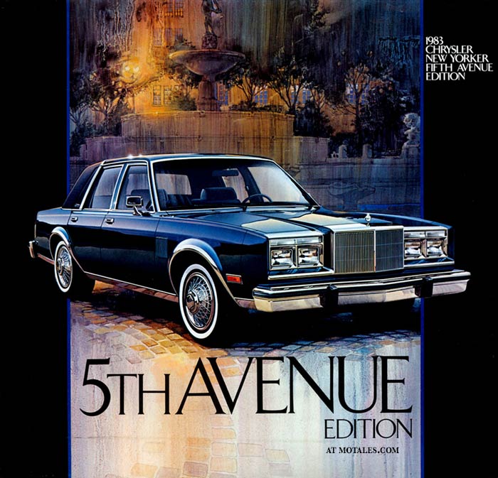 1983 Chrysler New Yorker Fifth Avenue brochure