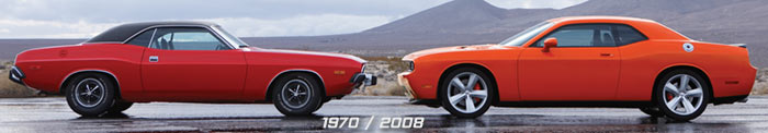 1970 vs 2008 Dodge Challenger