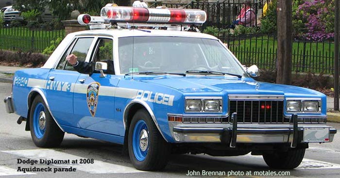 NYPD Dodge Diplomat pursuit car