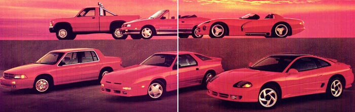 1991 Dodge car and truck lineup