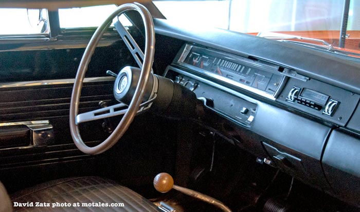 inside the Plymouth Road Runner muscle car